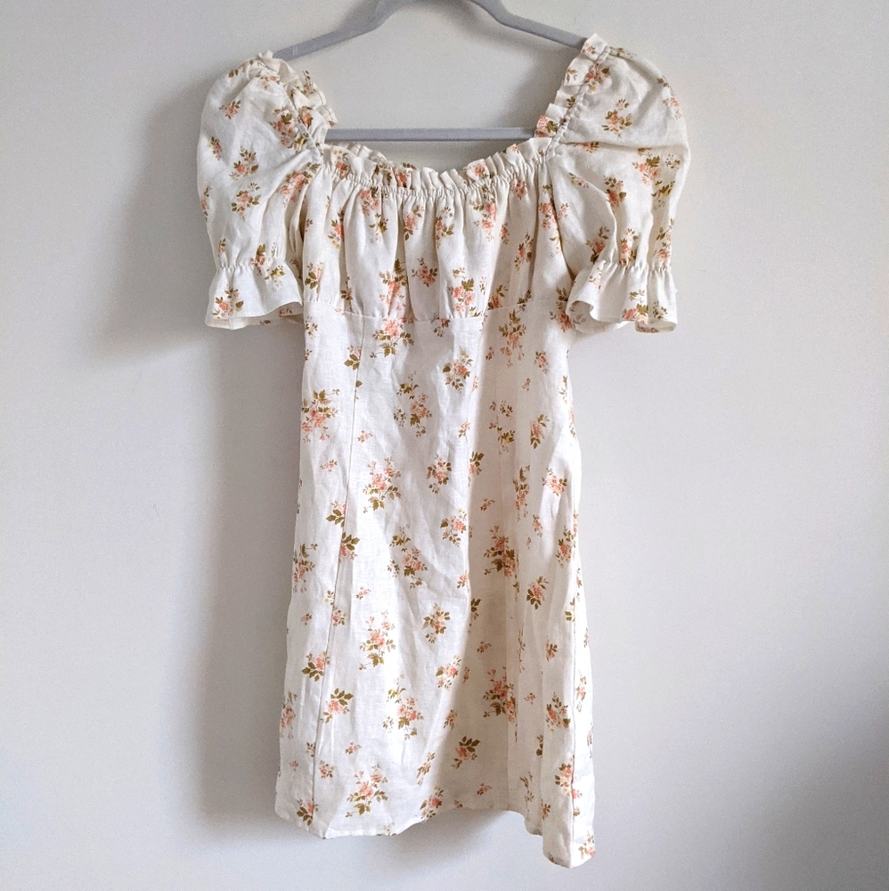 Reformation Robles Linen Dress Mildred NWOT 6